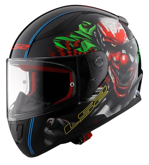 Rapid II Happy Dreams Full Face Motorcycle Helmet Gloss Black Helmets LS2 Helmets