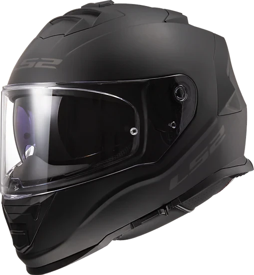 Assault Solid Full Face Motorcycle Helmet W/ SunShield Matte Black Helmets LS2 Helmets