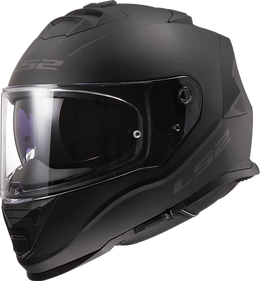 Assault Solid Full Face Motorcycle Helmet W/ SunShield Matte Black Helmets LS2 Helmets