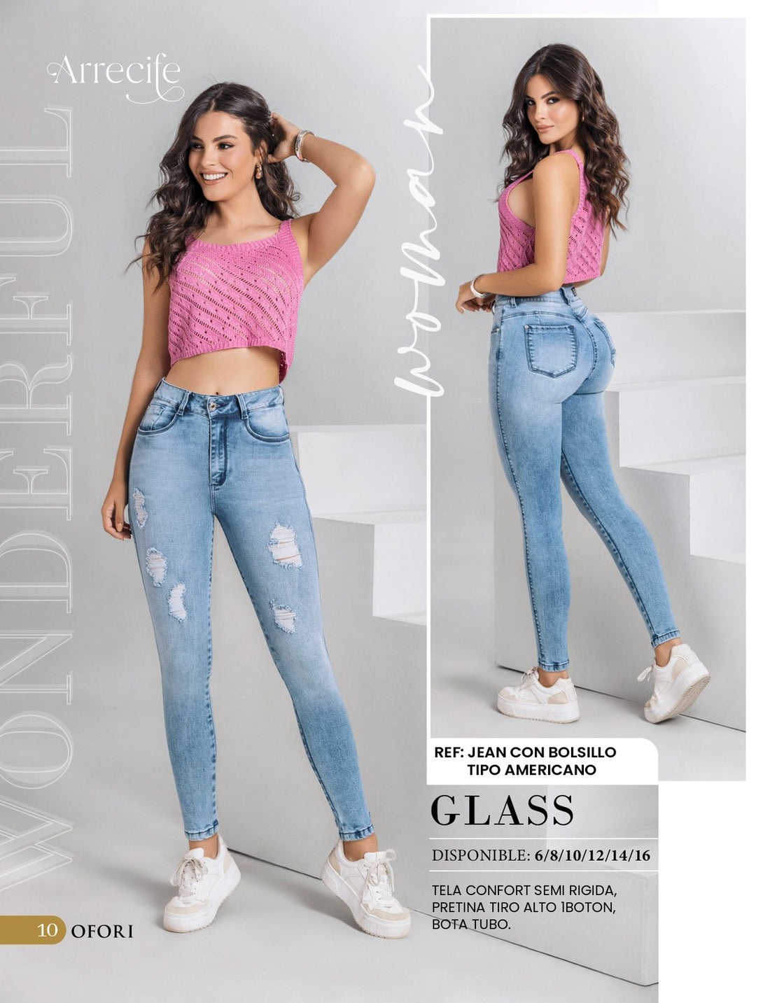 Glass 100% Authentic Colombian Push Up Jeans