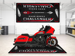 Designed Pit Mat for Indian Challenger Dark Horse Motorcycle - MM7332