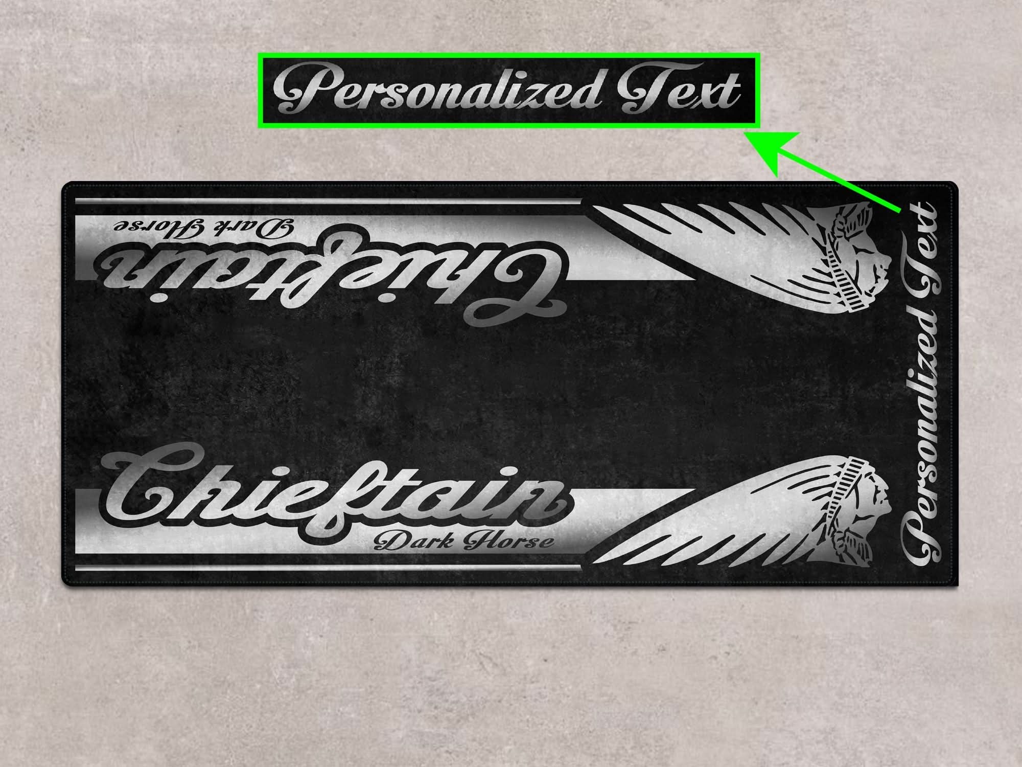 Designed Pit Mat for Indian Chieftain Dark Horse Motorcycle - MM7328