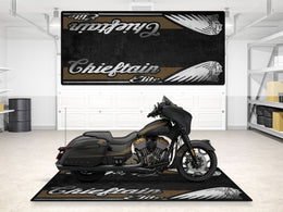 Designed Pit Mat for Indian Chieftain Elite Motorcycle - MM733