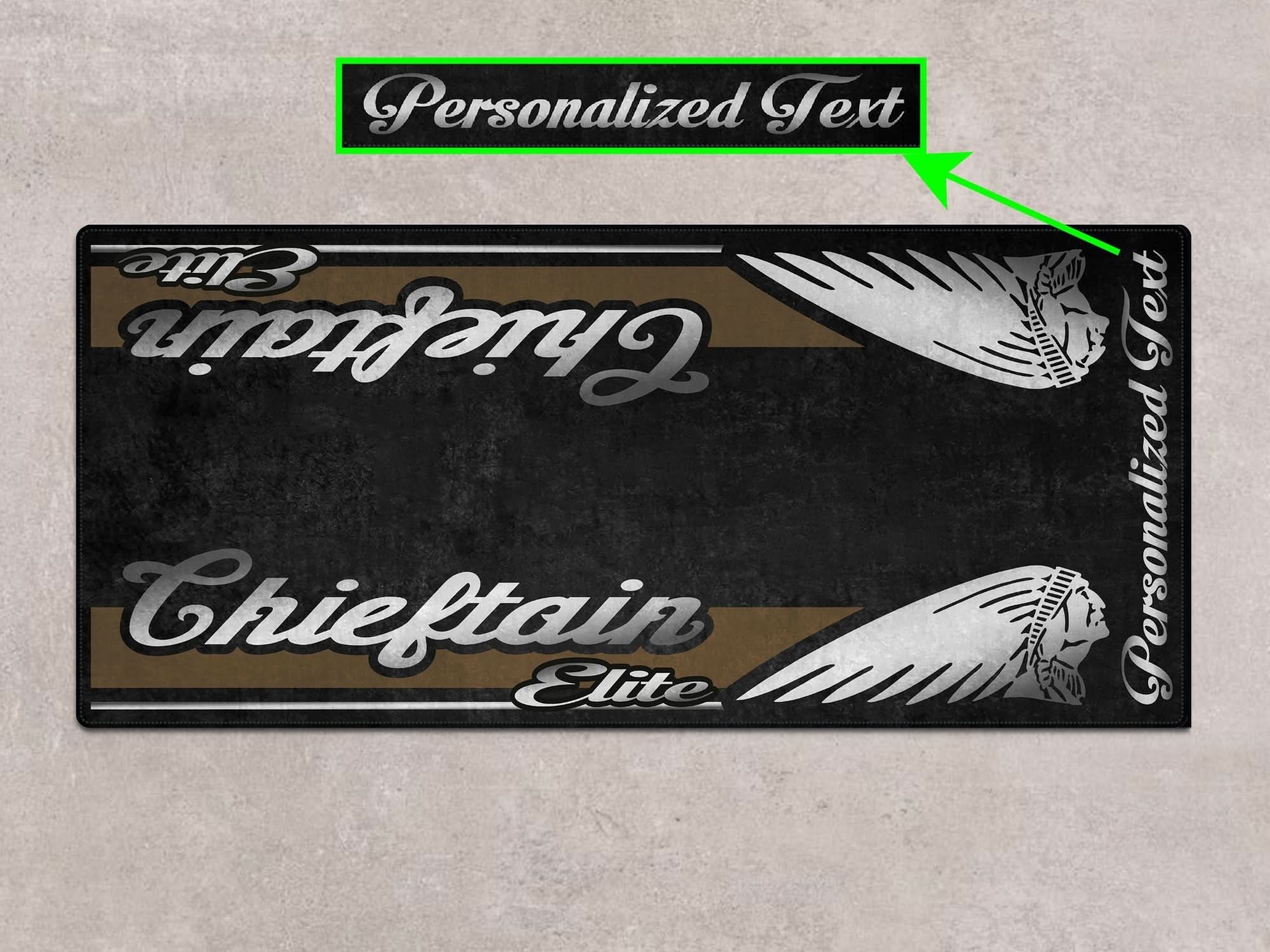 Designed Pit Mat for Indian Chieftain Elite Motorcycle - MM733
