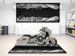 Designed Pit Mat for Indian Chieftain Limited Motorcycle - MM7329