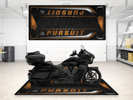 Designed Pit Mat for Indian Pursuit Elite Motorcycle - MM734