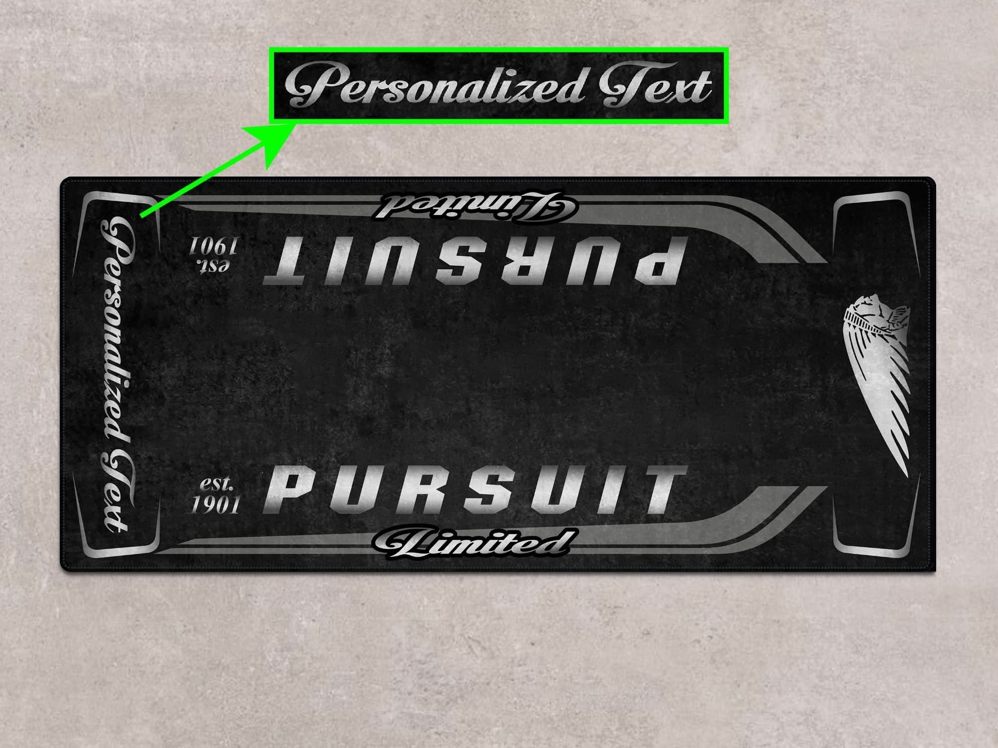 Designed Pit Mat for Indian Pursuit Limited Motorcycle - MM7338