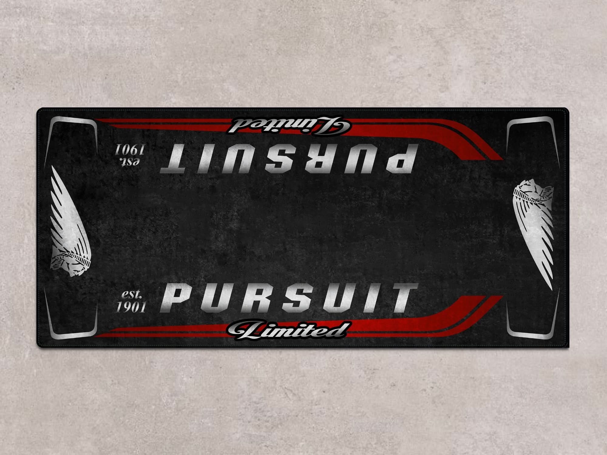 Designed Pit Mat for Indian Pursuit Limited Motorcycle - MM7338