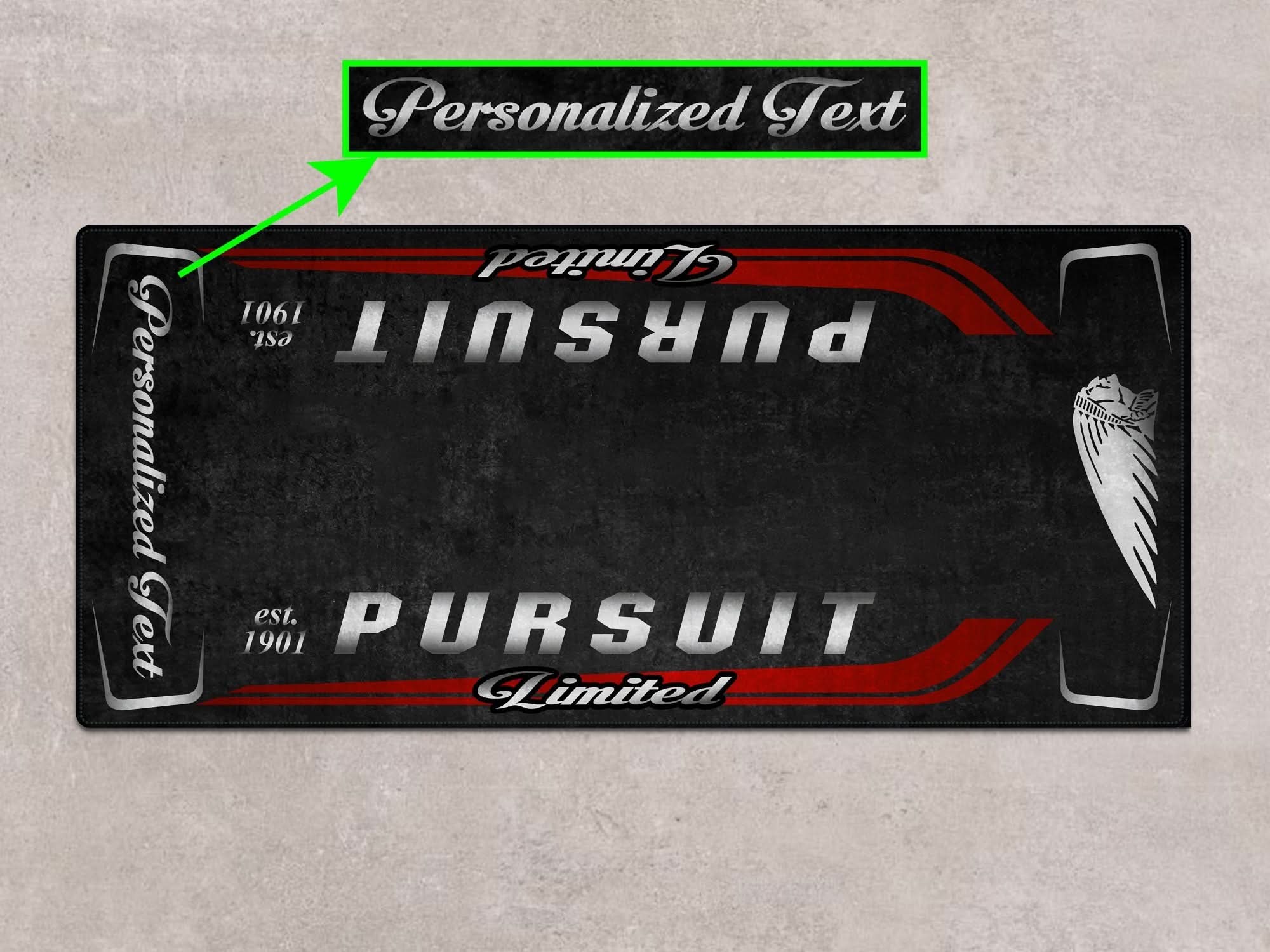 Designed Pit Mat for Indian Pursuit Limited Motorcycle - MM7338