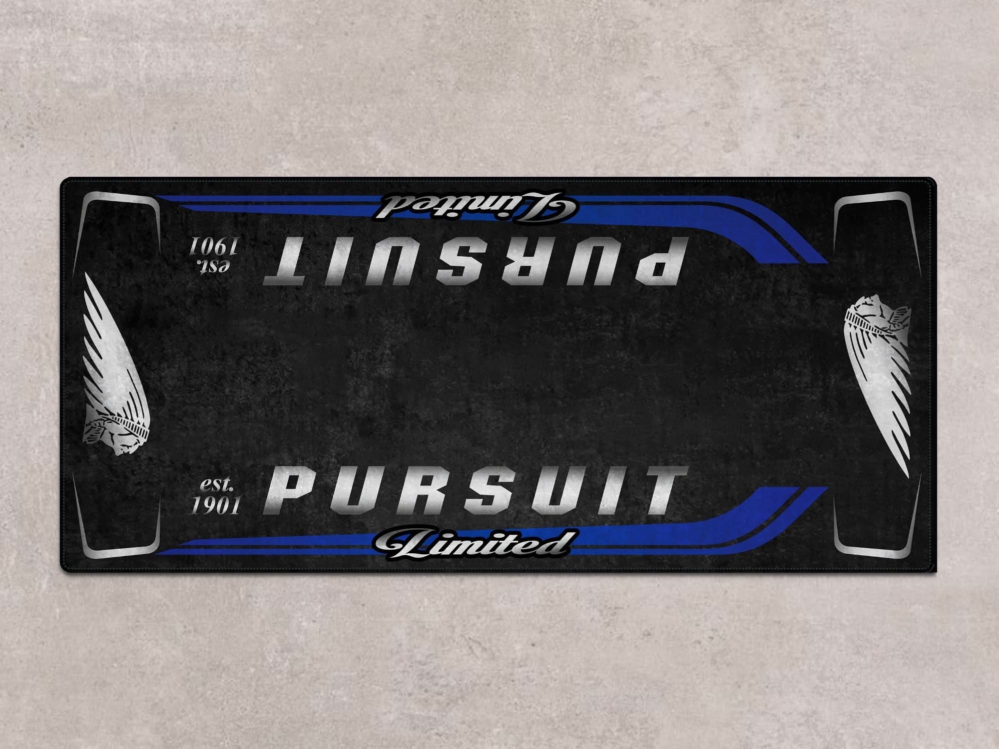 Designed Pit Mat for Indian Pursuit Limited Motorcycle - MM7338