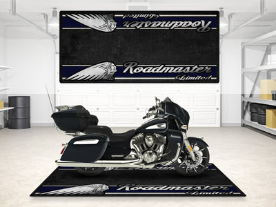Designed Pit Mat for Indian Roadmaster Limited Motorcycle - MM7336
