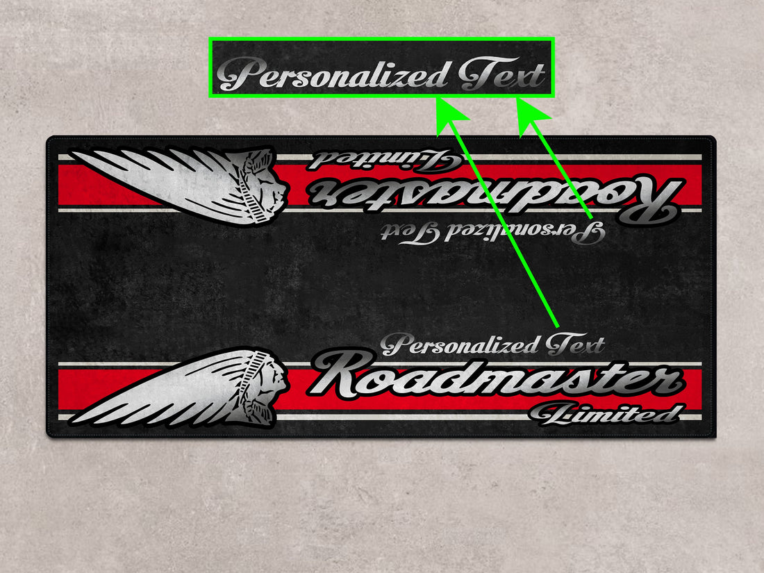 Designed Pit Mat for Indian Roadmaster Limited Motorcycle - MM7336