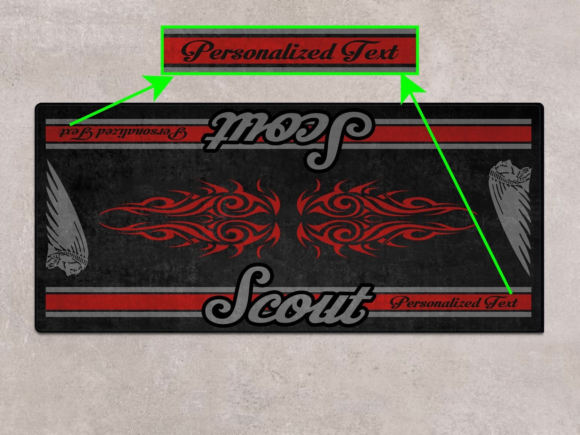 Designed Pit Mat for Indian Scout Bobber Sixty Motorcycle - MM732