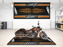 Designed Pit Mat for Indian Scout Motorcycle - MM7323