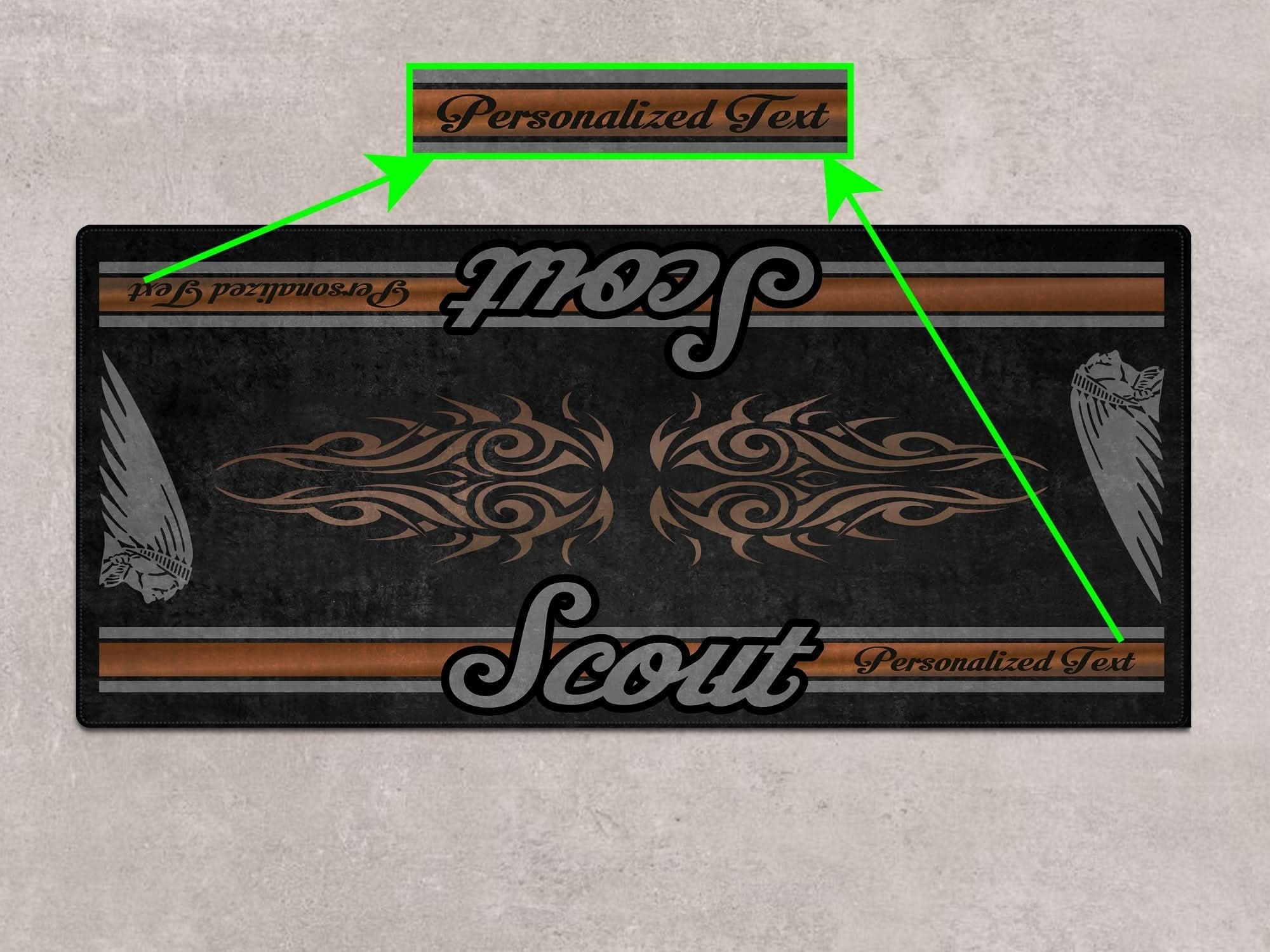 Designed Pit Mat for Indian Scout Rogue Sixty Motorcycle - MM7324