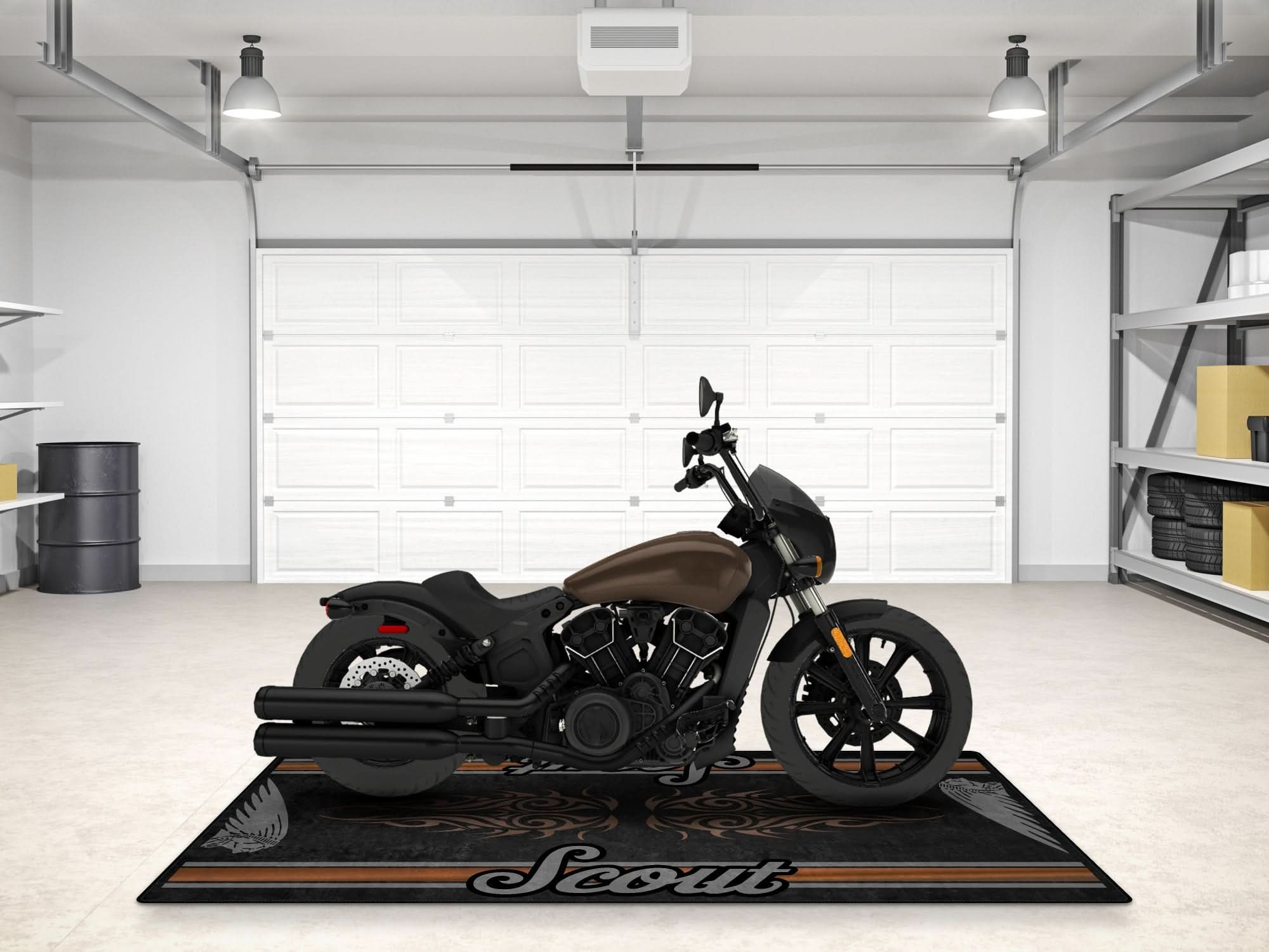 Designed Pit Mat for Indian Scout Rogue Sixty Motorcycle - MM7324