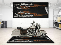 Designed Pit Mat for Indian Springfield Motorcycle - MM7326
