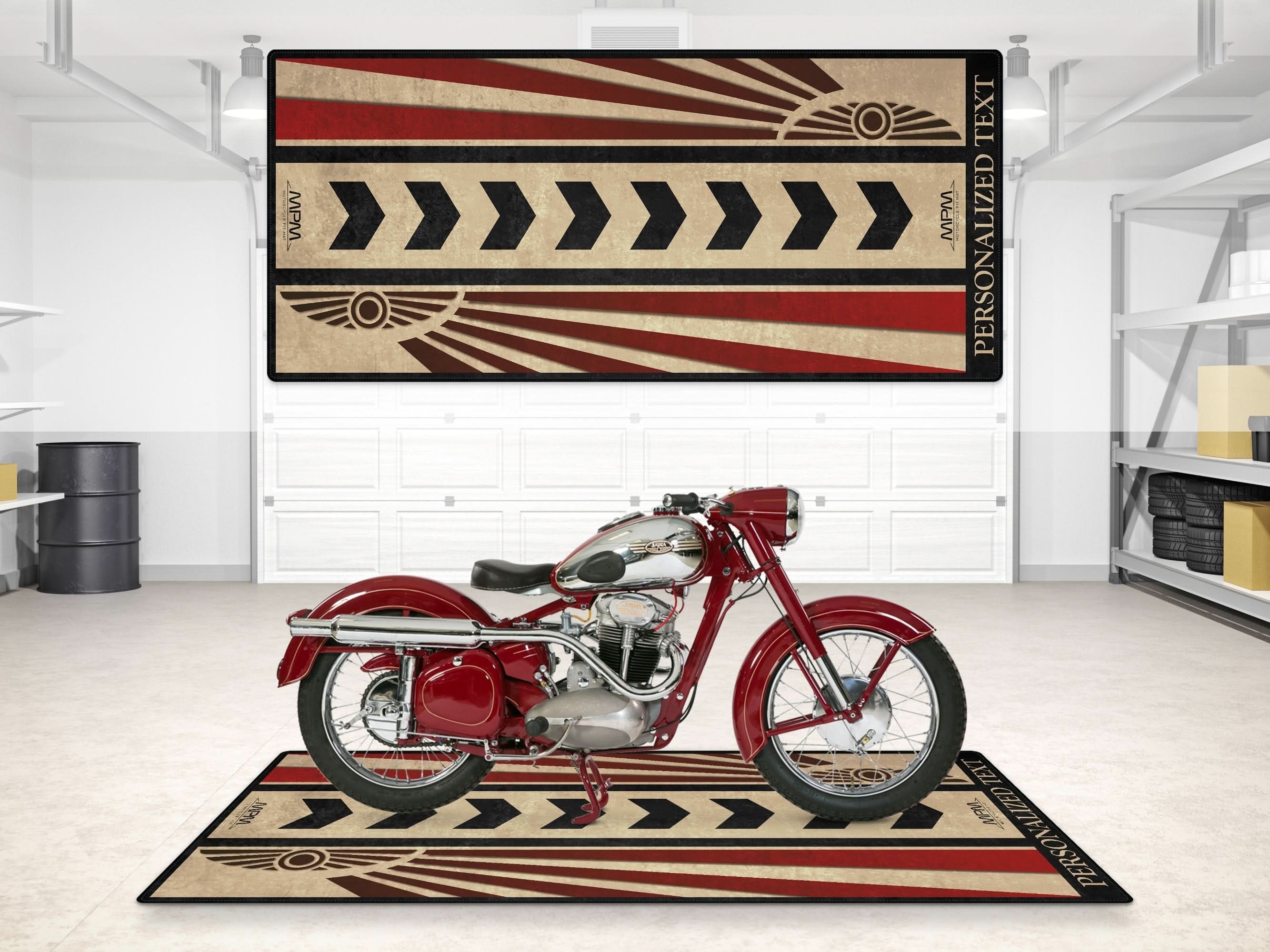 Designed Pit Mat for Jawa Motorcycle - MM7567