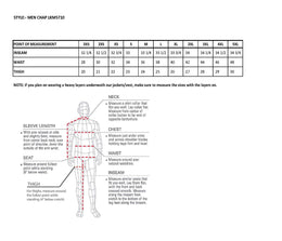 Milwaukee Leather Men's Black Premium Leather Motorcycle Riders Chaps w/ Slash Pockets Mesh Lined - LKM5710