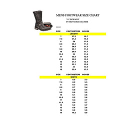 Milwaukee Leather Men's Black Leather Harness Motorcycle Boots with Braid and Riveted Details MBM9025