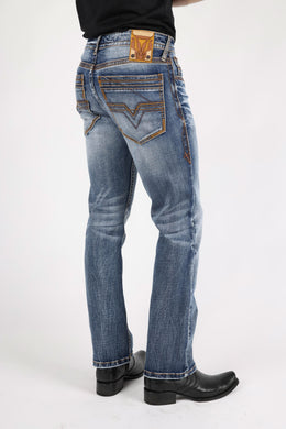 Holt Men's Dark Blue Boot Cut Jeans