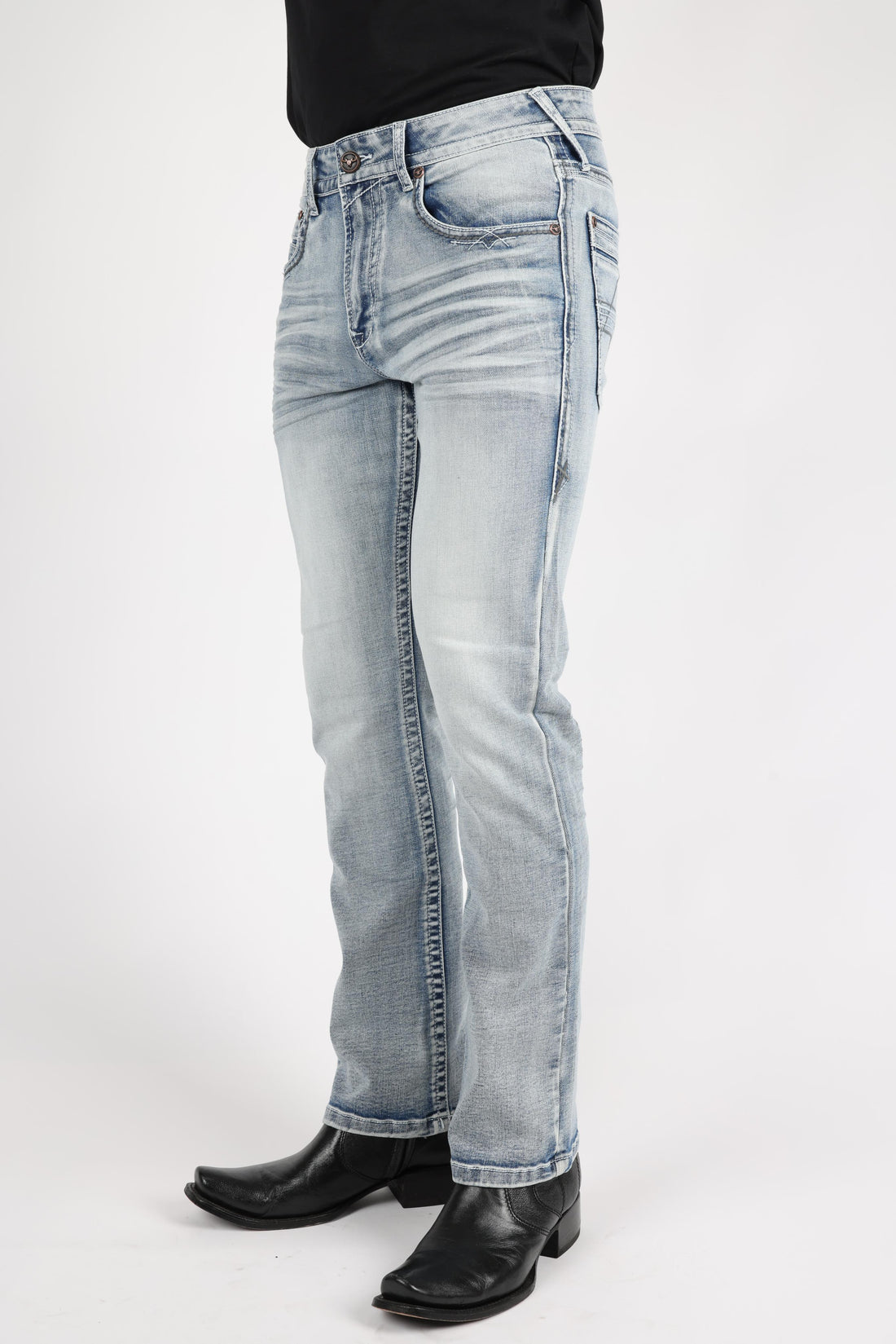 Holt Men's Light Blue Boot Cut Jeans