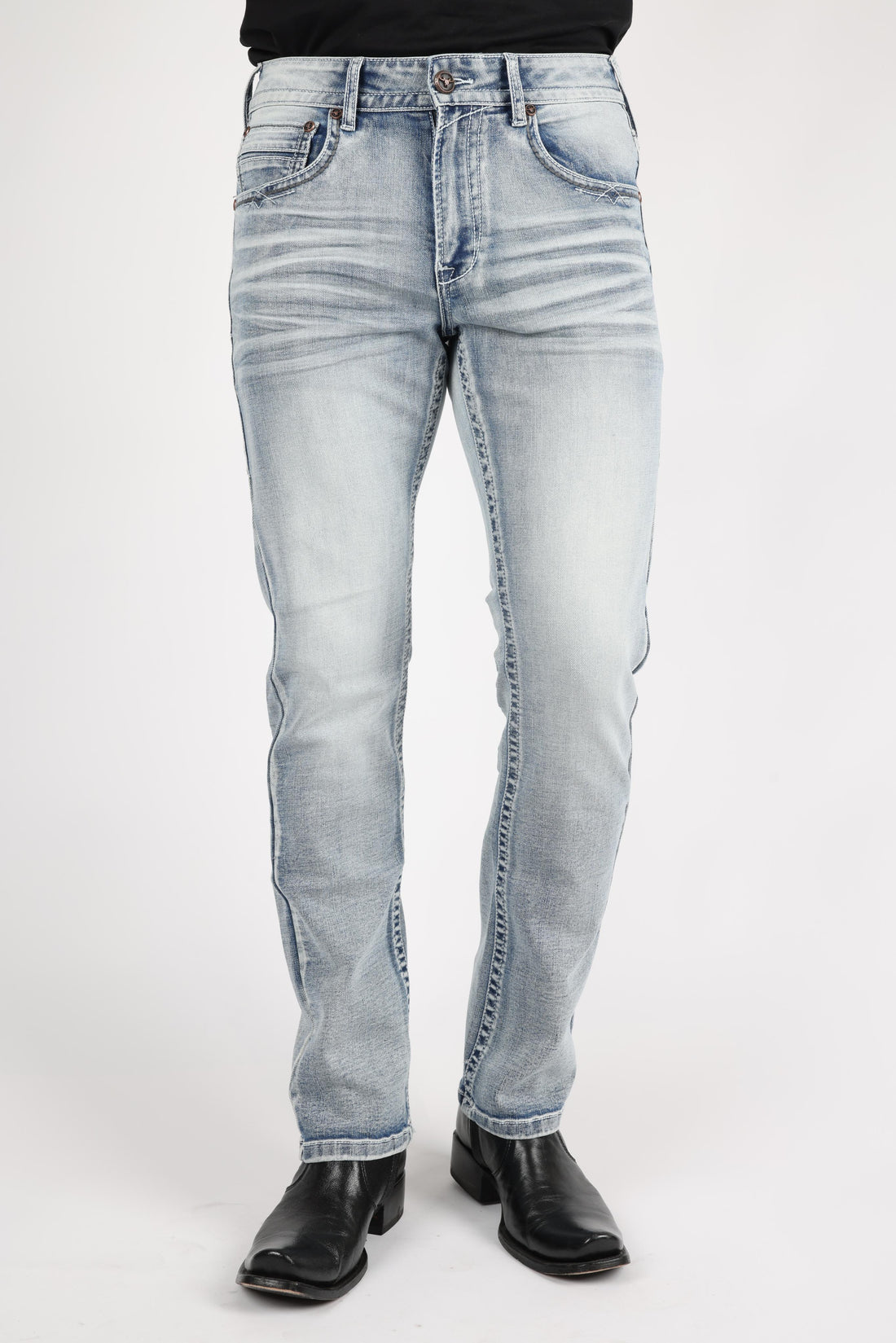 Holt Men's Light Blue Boot Cut Jeans