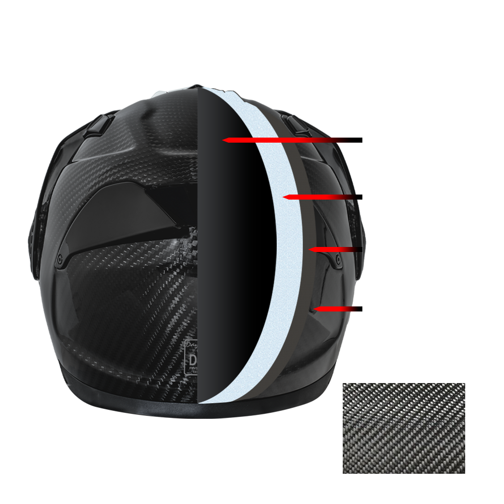 D.O.T. & ECE Daytona C6- Grey Carbon Fiber