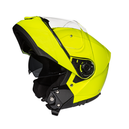 Daytona Glide Modular Motorcycle Helmet - DOT Approved, Bluetooth Ready, Dual Visor, Men/Women/Youth - Fluorescent Yellow