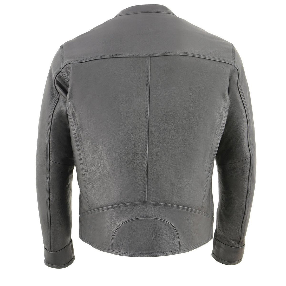 Milwaukee Leather MLM1551 Men's Black Lightweight Premium Leather Motorcycle Jacket w/ Cool-Tec Leather Treatement