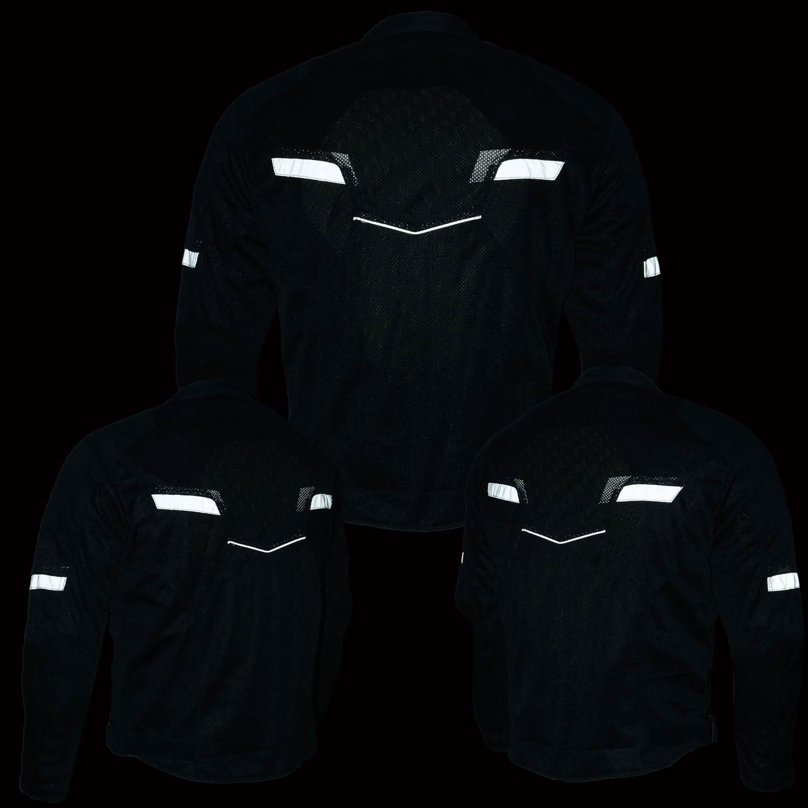 Milwaukee Leather MPM1792 Men's Black CE Armored Textile Motorcycle Jacket- All Season Biker Jacket