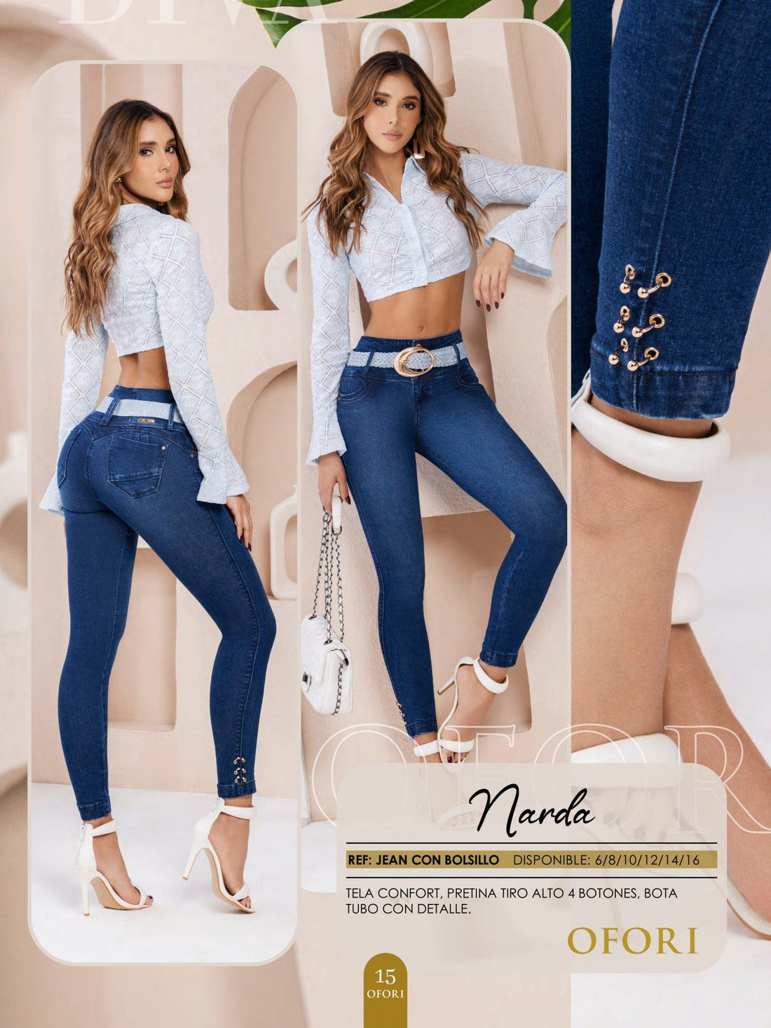 Narda 100% Authentic Colombian Push Up Jeans