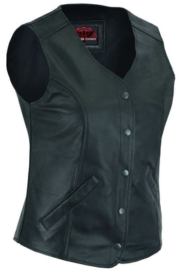 Relida Women's leather motorcycle vest