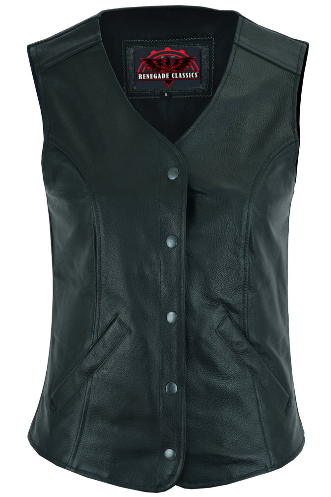 Relida Women's leather motorcycle vest