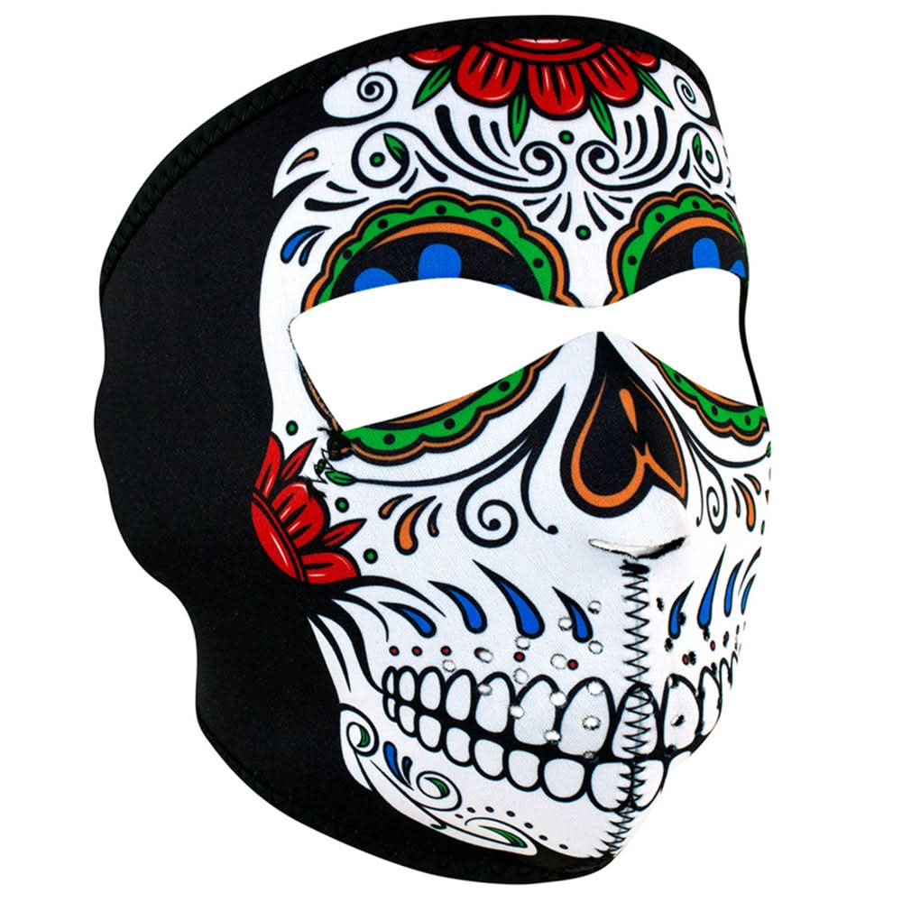 WNFM413 ZAN® Full Mask- Neoprene- Muerte Skull Full Face Masks ZAN Headgear