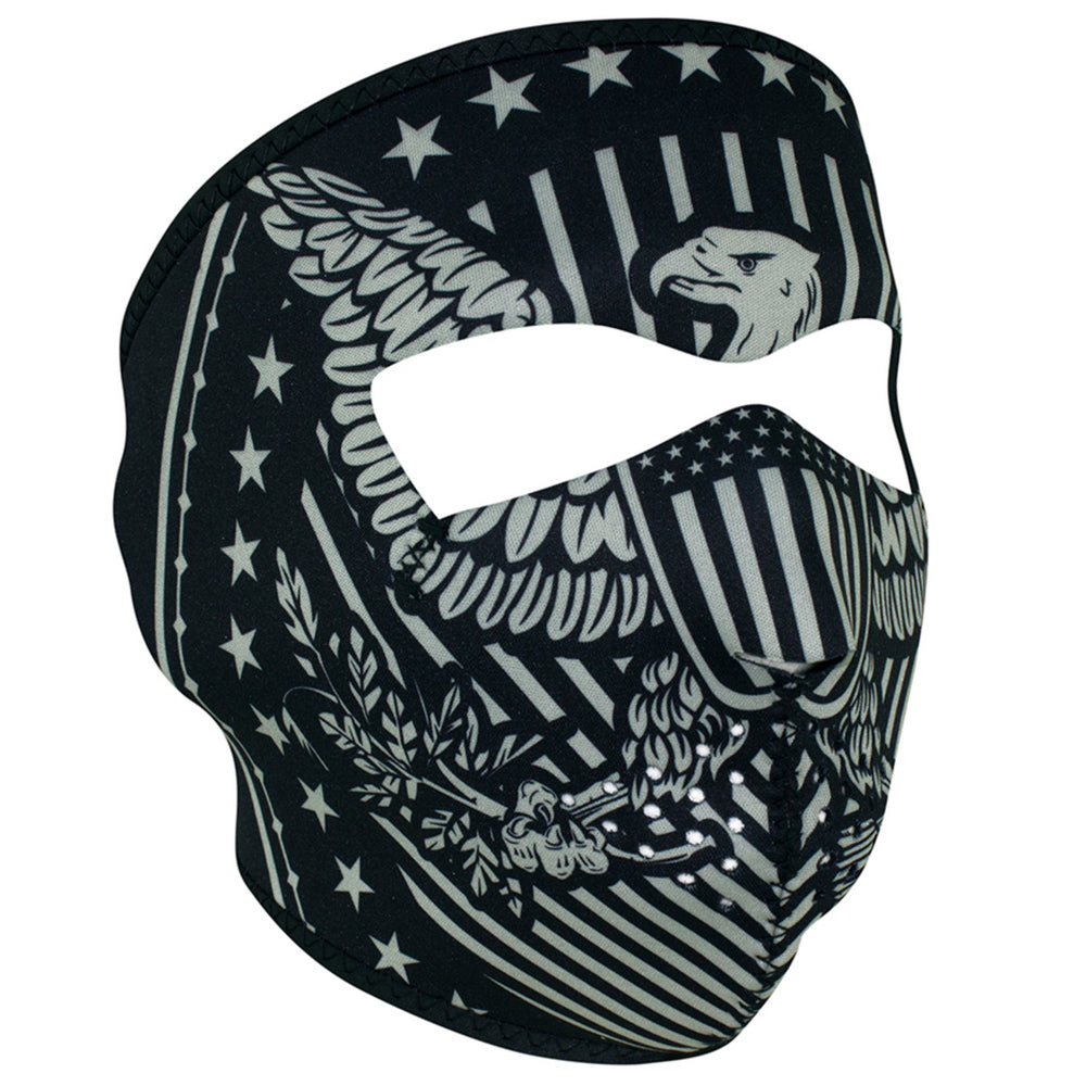 WNFM412 ZAN® Full Mask- Neoprene- Vintage Eagle Full Face Masks ZAN Headgear