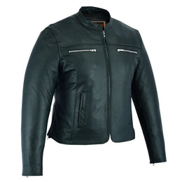 Road Queen Women's Black Leather Biker Jacket Women's Leather Jackets Renegade Classics