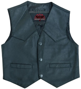 Barly  kids leather vest