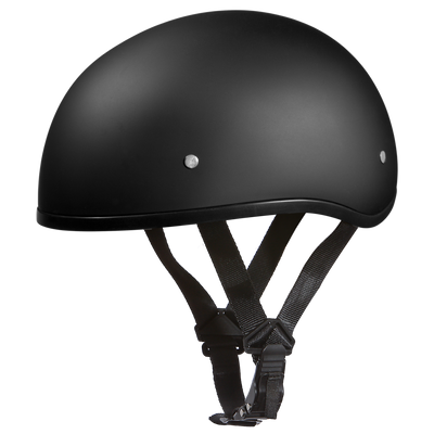D1-BNS D.O.T. DAYTONA SKULL CAP W/O VISOR - DULL BLACK Helmets Daytona Helmets