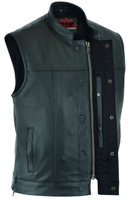 Cross Ride Men's  Motorcycle Vest - Black