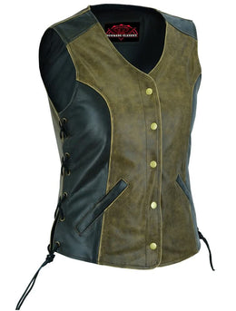 Zestie  Women's leather motorcycle vest