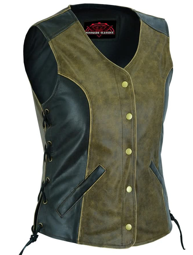 Zestie™ Women's leather motorcycle vest