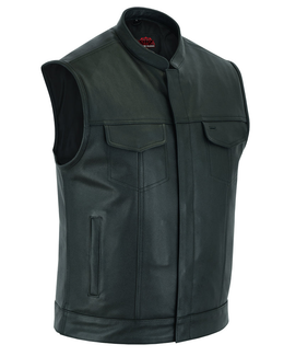 AeroRider Blackhawk  Men's Leather biker  Vest