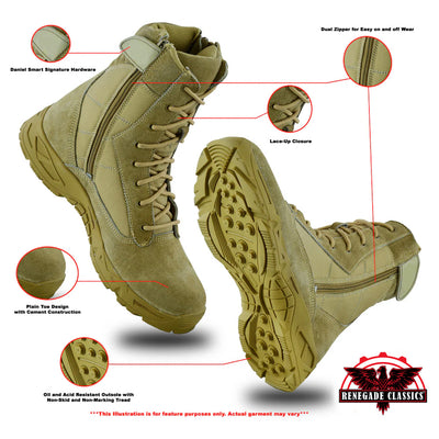 Toesin Men's 9" Motorcycle Boots