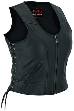 Zellis Women's leather motorcycle vest