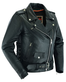 SpeedMoto Women's Leather Motorcycle Vest Women's Leather Jackets Renegade Classics