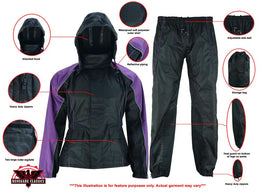 Dryforce Women's Rain Suit (Purple)