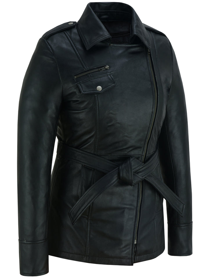 Dark Siren Women's Leather Jacket Black