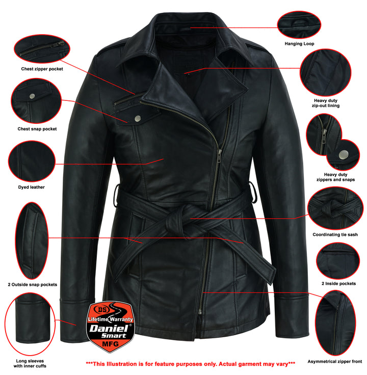 Dark Siren Women's Leather Jacket Black