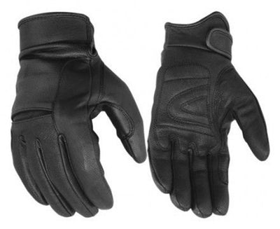 Men's Moto Pro leather motorcycle gloves -Black Men's Lightweight Gloves Renegade Classics